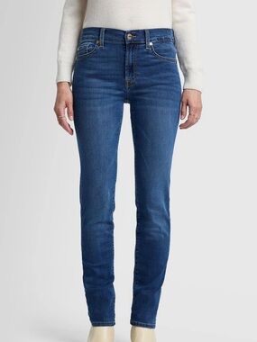 7 For All Mankind Roxanne Jeans, Women’s Jeans, Mid Rise, Skinny, Size 25